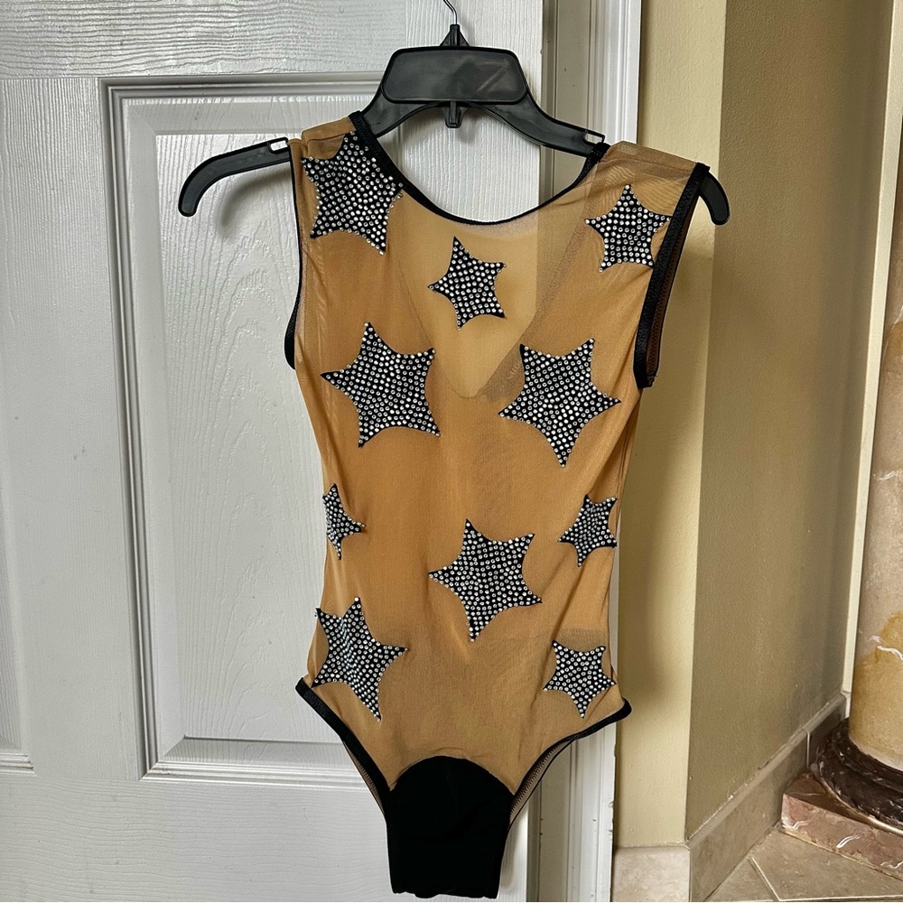 Tan and Black Starry Bodysuit One Piece
